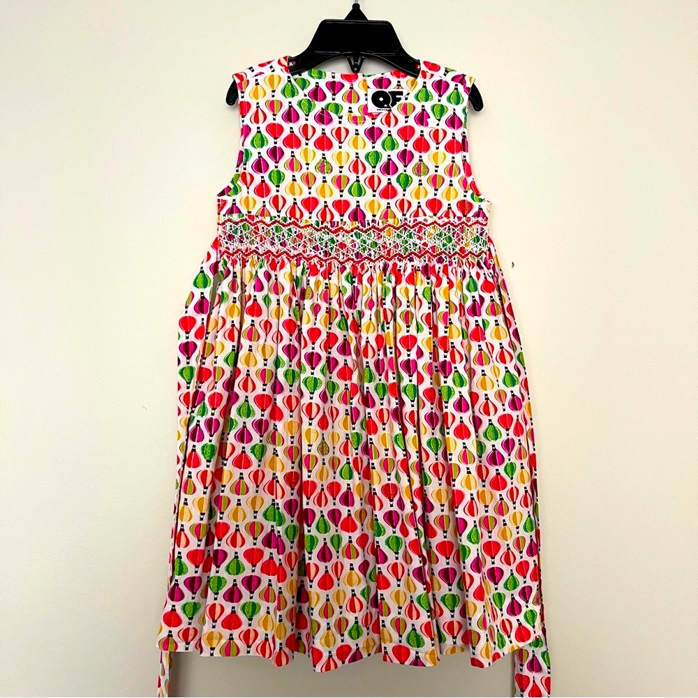 Question Everything Vtg Multicolored Air Balloon Printed Girls Dress Size 3-